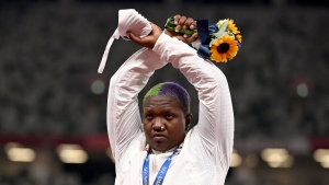 Tokyo Olympics: Games chiefs step up investigation into Raven Saunders &#039;X&#039; podium-protest