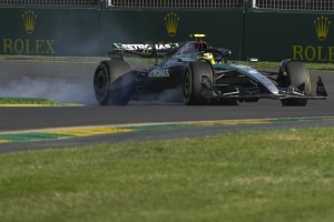 Charles Leclerc fastest in Australia as Lewis Hamilton struggles