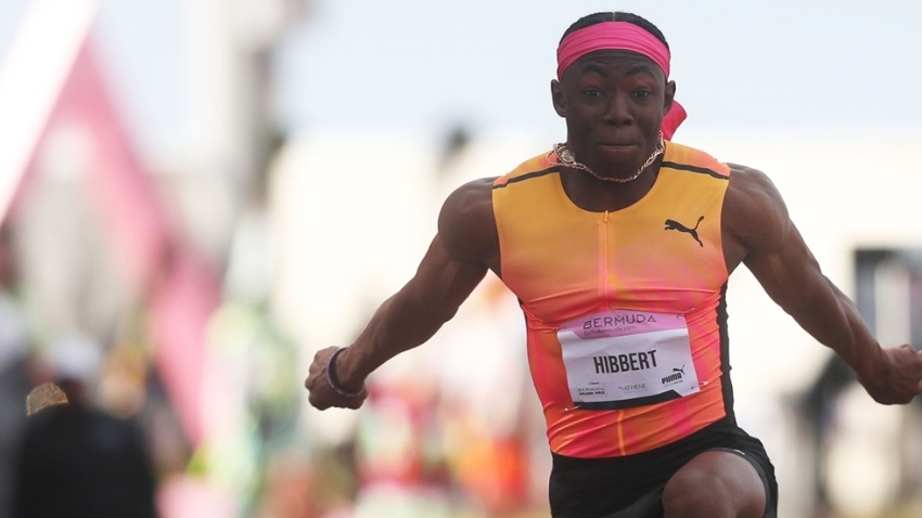 Jaydon Hibbert delighted with strong showing at USATF Bermuda Grand Prix