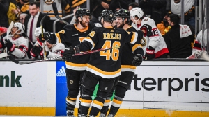 Bruins on pace for NHL history as Pastrnak reaches 40-goal milestone