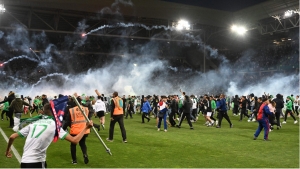 Saint-Etienne get three-point deduction and four-game stadium ban for crowd trouble