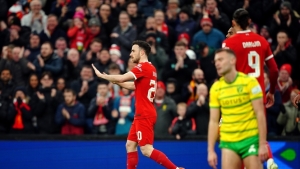 Liverpool see off Norwich in first match since Jurgen Klopp’s exit announcement