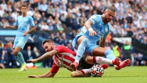 Manchester City 0-0 Southampton: Champions held after Walker and Sterling VAR drama