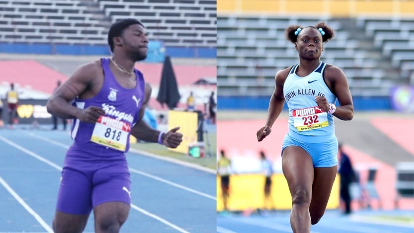 100m favorites Nkrumie, Cole safely through to semis at ISSA Boys and Girls Championships