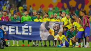 Brazil pay tribute to Pele as legendary striker watches South Korea success from hospital