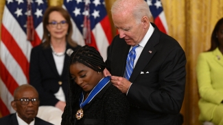 Simone Biles becomes youngest Medal of Freedom recipient