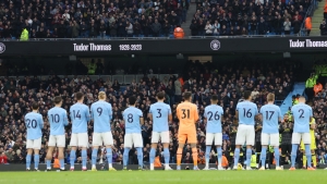 Man City fans boo Premier League anthem ahead of Aston Villa game