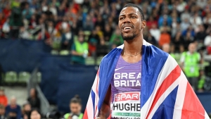 Zharnel Hughes sets new British 100 metres record in New York