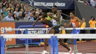 Holloway holds off Broadbell, Parchment to win Diamond League 110m hurdles title in Zurich