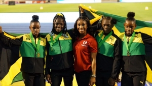 Jamaica&#039;s U-20 Girls deliver world junior record in 4x100m relay at Carifta Games