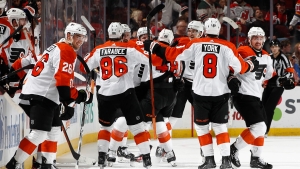 NHL: Tippett&#039;s OT goal beats Devils, keeps Flyers surging