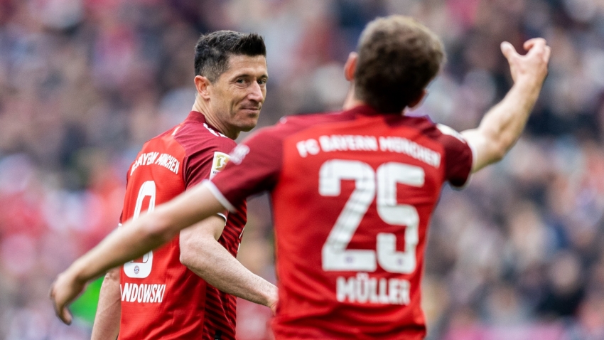 Lewandowski thanks Muller after seventh Torjagerkanone as Bayern team-mates marvel at 'masterminds'