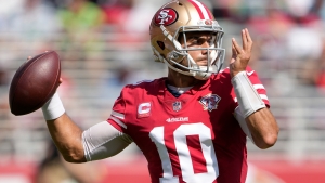 Shanahan says 49ers QB Garoppolo is a chance to play in Week 5
