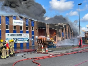 Southampton-Preston postponed after huge fire near St Mary’s Stadium