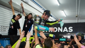 Maybe I&#039;ll quit again next year! – Rossi enjoys celebrations after farewell race in Valencia