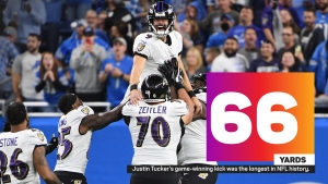 I won&#039;t be able to sleep for days – Ravens hero Tucker revels in incredible record kick
