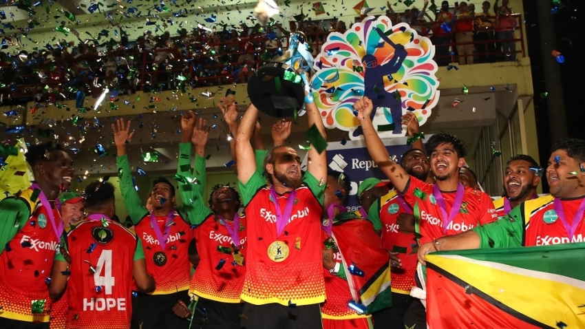 Guyana Amazon Warriors crush TKR by nine wickets on route to historic first CPL title