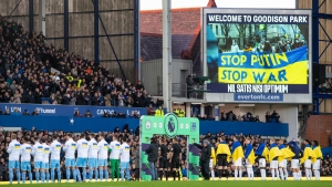 Manchester City and Everton show solidarity with Ukraine