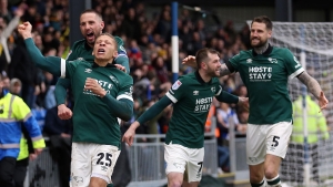 Derby climb into League One automatic promotion spots with win at Bristol Rovers