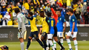 Brazil boss Tite critical of referee appointment after chaotic draw with Ecuador