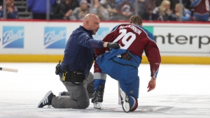 Bednar unhappy with Hall hit that left Avs star MacKinnon bloodied and bruised