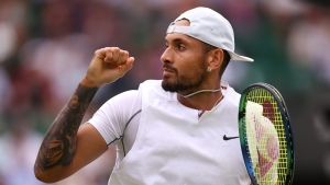Wimbledon: Kyrgios into first major semi-final after racing to Garin win
