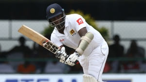 Mathews steadies Sri Lanka with chanceless century
