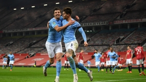 Manchester United 0-2 Manchester City: Stones ends goal drought as holders reach another final