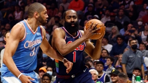 Harden stars as 76ers close in on Eastern Conference top seed, Warriors and Heat beaten