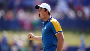 Viktor Hovland fires up Europe as Ryder Cup finishing line comes into view