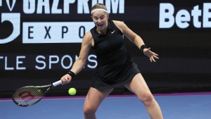 Ostapenko through but Kvitova crashes out in St Petersburg