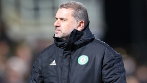 Celtic coaching staff member hit by missile during Old Firm derby