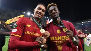 Smalling, Abraham rejoice in Roma Conference League final win