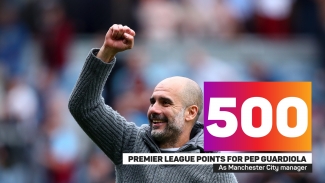 Manchester City boss Guardiola reaches 500 Premier League points in record time