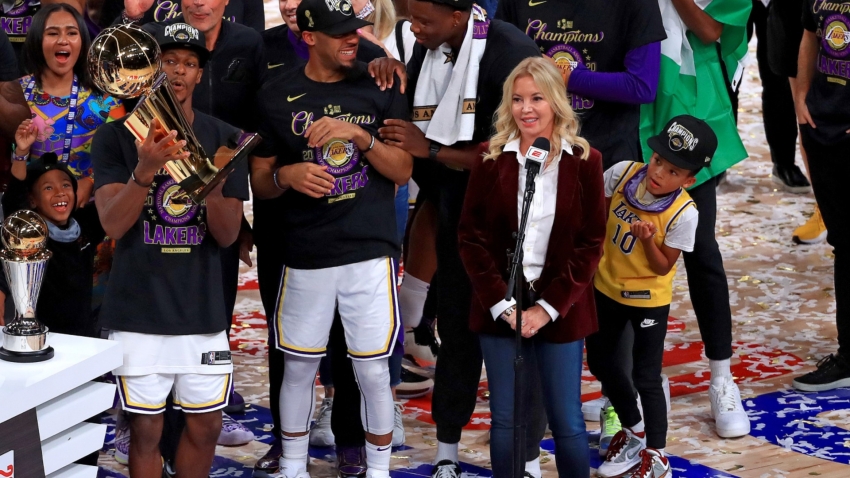 Lakers&#039; Buss tells star-studded Nets to &#039;bring it on&#039; in championship race