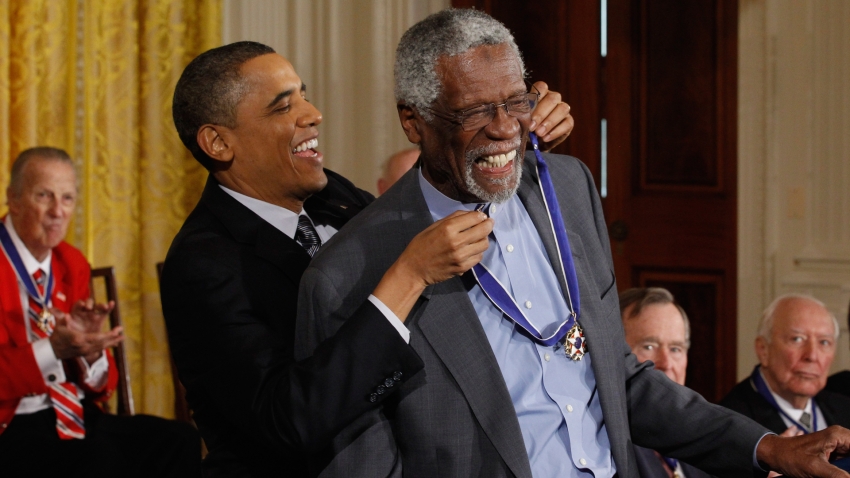 NBA announces the retirement of Bill Russell's number six jersey league-wide