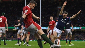 Wales 20-17 Scotland: Late Biggar drop goal gives defending champions lift-off