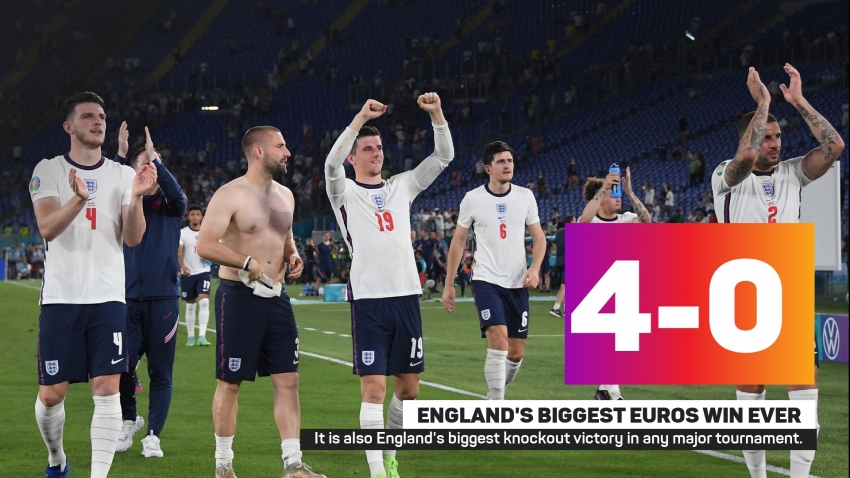 England not settling for a semi-final, says Maguire after thumping Ukraine win