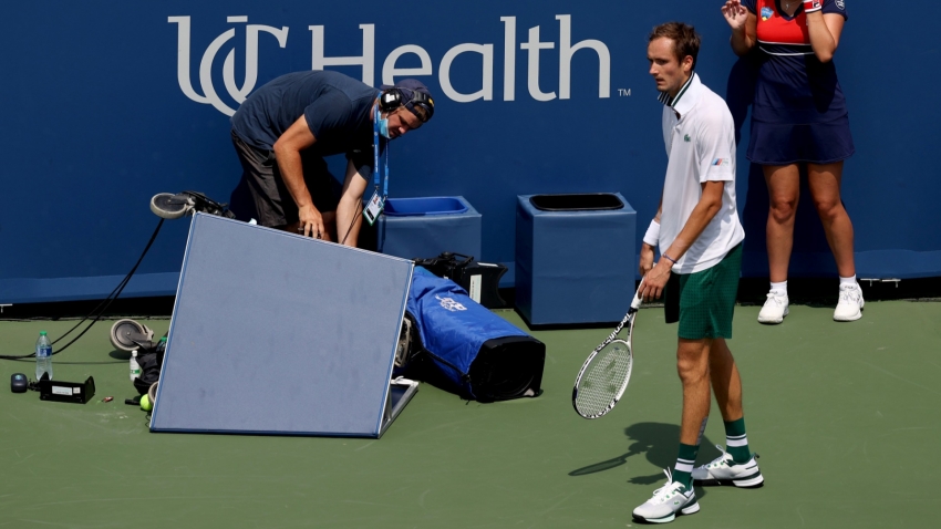 Camera collision prompts Medvedev meltdown and Rublev recovery in Cincy semis