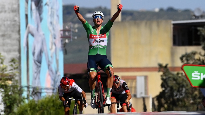 Vuelta a Espana: Pedersen records first stage win as Evenepoel maintains healthy lead