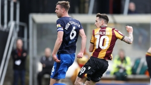 Jamie Walker goal gives Bradford advantage over Carlisle in play-off semi-final