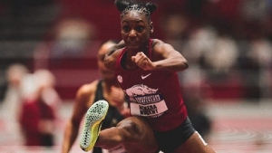 Nugent ran personal bests of 7.81 and 7.20 for silver and bronze medals, respectively, in the 60mh and 60m dash at the SEC Indoor Championships in Fayetteville, Arkansas. 
