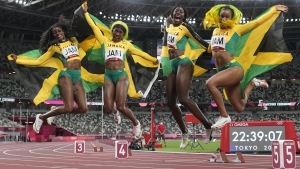 Tokyo Olympics: Dominant Jamaica wins women’s 4x100 relay