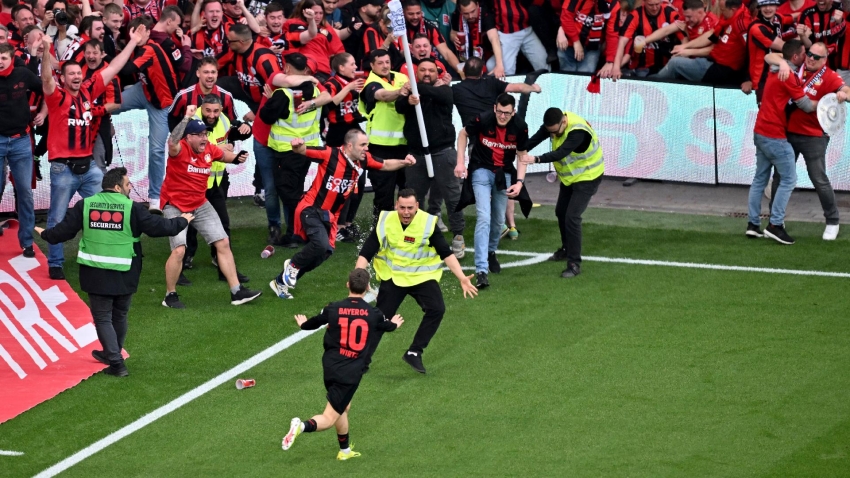 Bayer Leverkusen secure first Bundesliga title in style with five games to spare