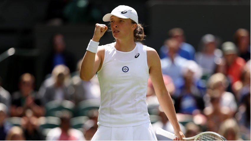 Wimbledon: Swiatek makes it 36 wins on the bounce despite topsy-turvy second set