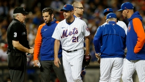 Mets ace Max Scherzer leaves game with &#039;left side discomfort&#039;, hopes he prevented &#039;major injury&#039;