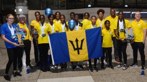 Barbados swim team.