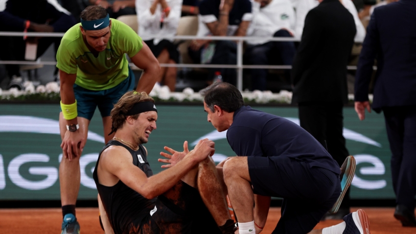 French Open: Zverev suffered suspected ankle ligament damage in semi-final against Nadal