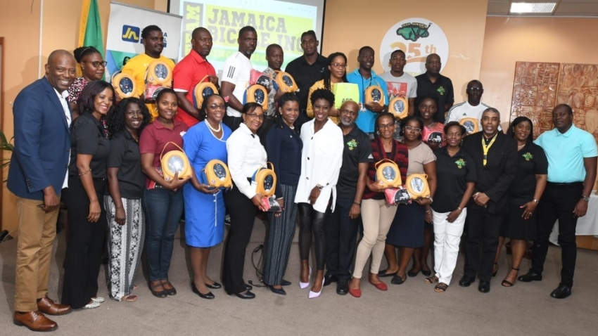 Team Jamaica Bickle to donate an additional 35 defibrillators to schools in Jamaica