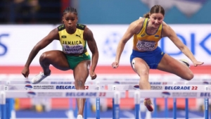Charlton and Anderson cruise into Women&#039;s 60m Hurdles final, T&amp;T&#039;s Jerod Elcock advances to Men&#039;s 60m final